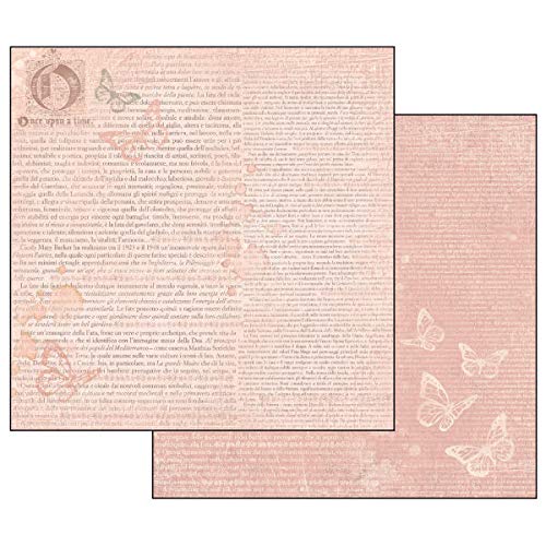 Stamperia Once Upon A Time in Pink Double Sided Paper SBB441