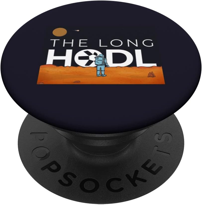 El mercado bajista de regalos criptográficos de Long Hodl y Quant To The Moon PopSockets PopGrip Intercambiable