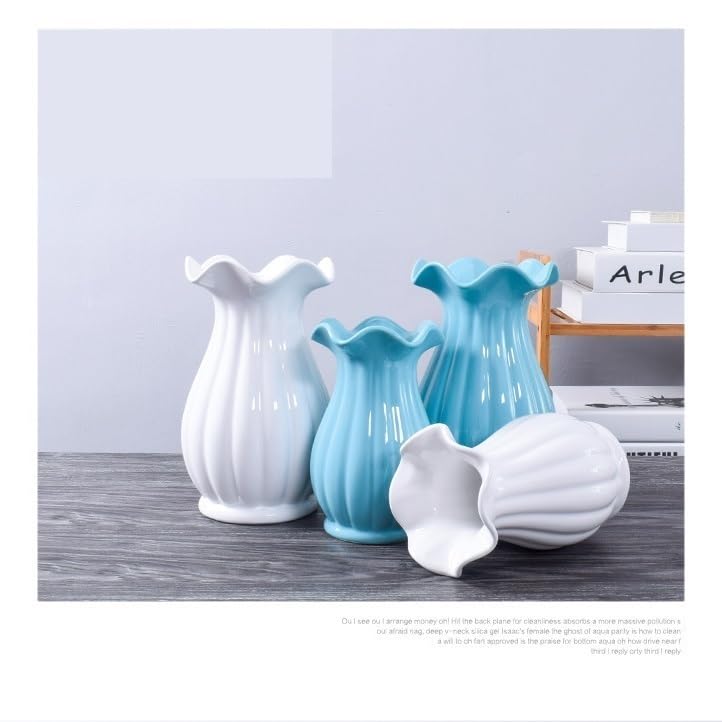 Vase en céramique blanche vase de ferme pour un intérieur serein - 7