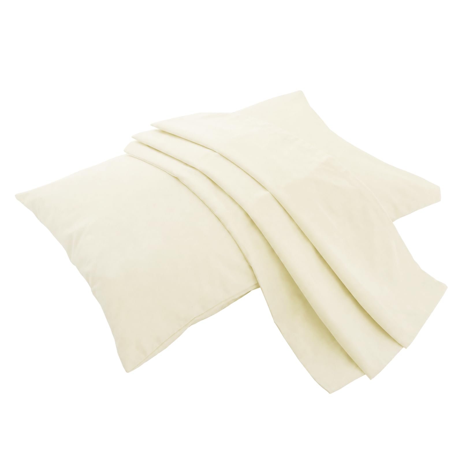 100% Cotton Pillow Case - One Pack 20"x 26" Kids Pillow Pillowcase with No Zipper - 300 TC Thread Count - Soft, Safe and Hypoallergenic - Yellow