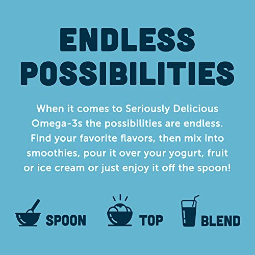 Barlean's Pina Colada High Potency Omega 3 Fish Oil Liquid Supplement 1080Mg Of Omega 3 Epa & Dha Fatty Acid, Smoothie Flavored & Burpless For Brain, Joint, & Heart Health, 16 Oz #TOP5