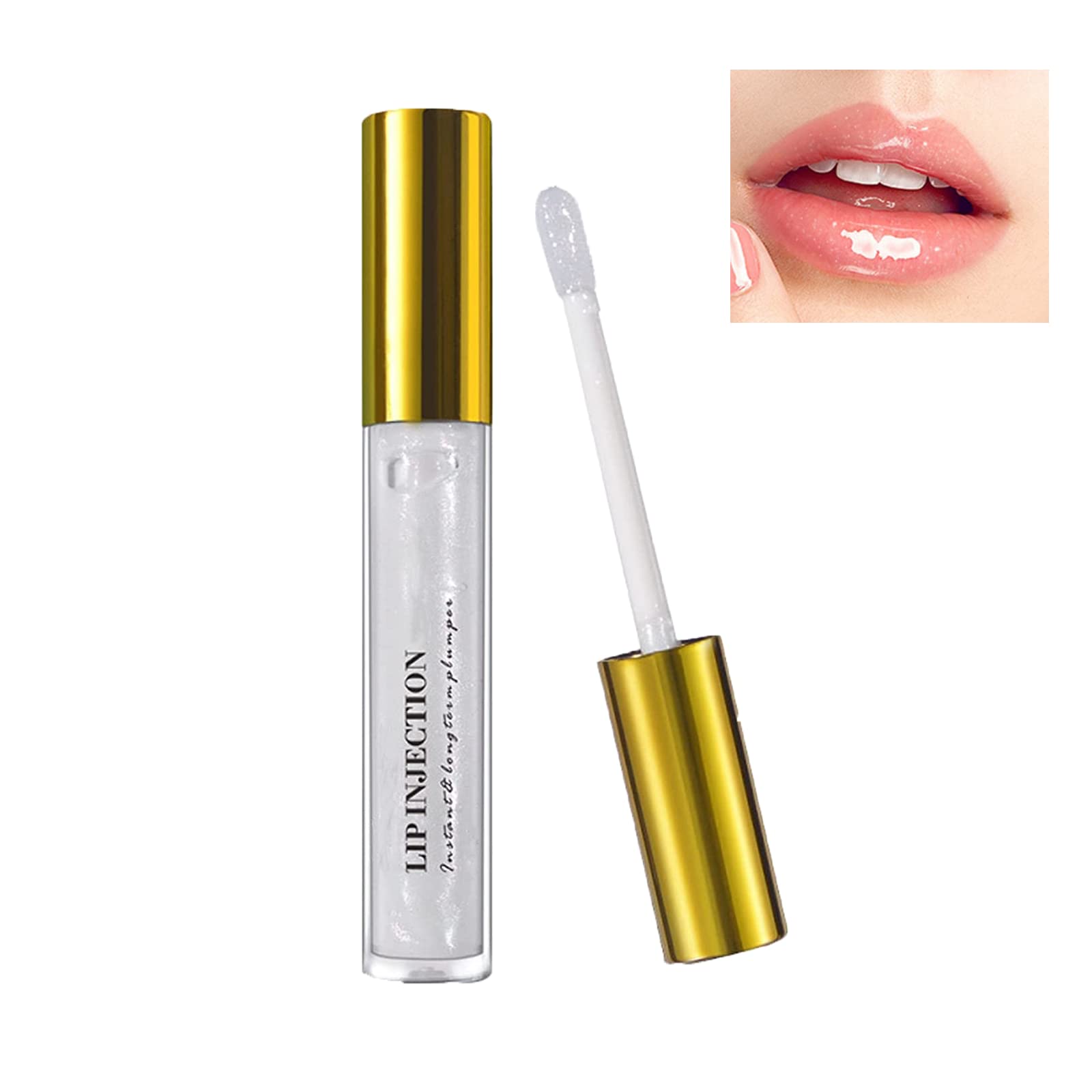 vljsfkh Lip Plumper Nutri-Filler Lips, Instant Lip Plumper Gloss, Lip Plumper Clear, Advanced Lip Plumping Treatment, Day and Night Lip Plumper for Women