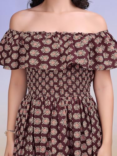 Image of PURVAJA Women's Cotton Dress(Floe-187-190)