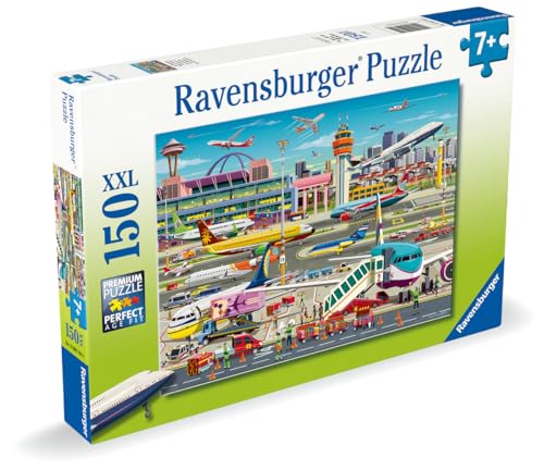 Puzzle 150 pièces : À 'aéroport Ravensburger France - vue 4