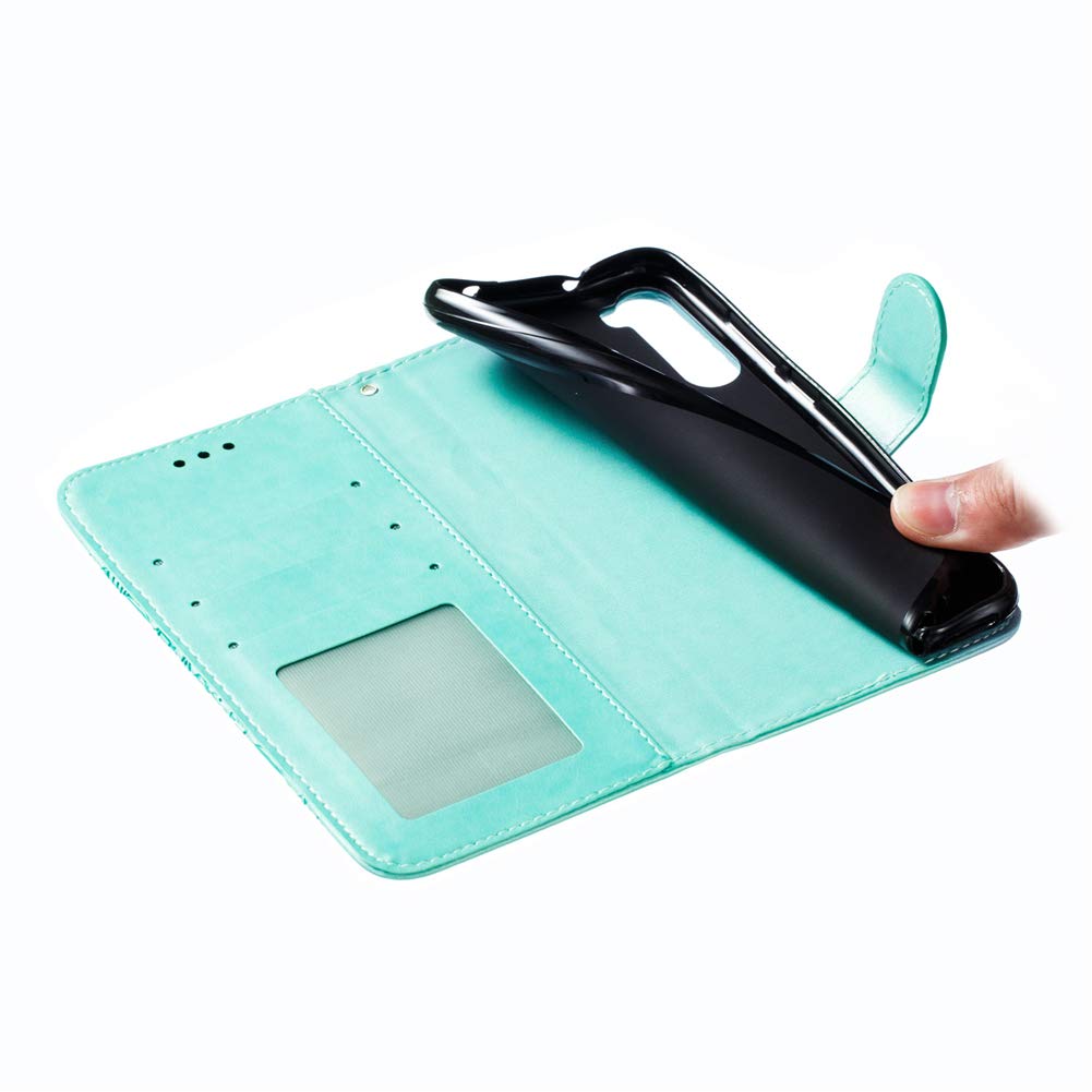 IMEIKONST Custodia A Libro Per Xiaomi Redmi Note 8 – Pelle PU Con Fantasia Mandala – Grigio – Portafoglio Con Tasche Per Carte E Supporto Per Video - 2