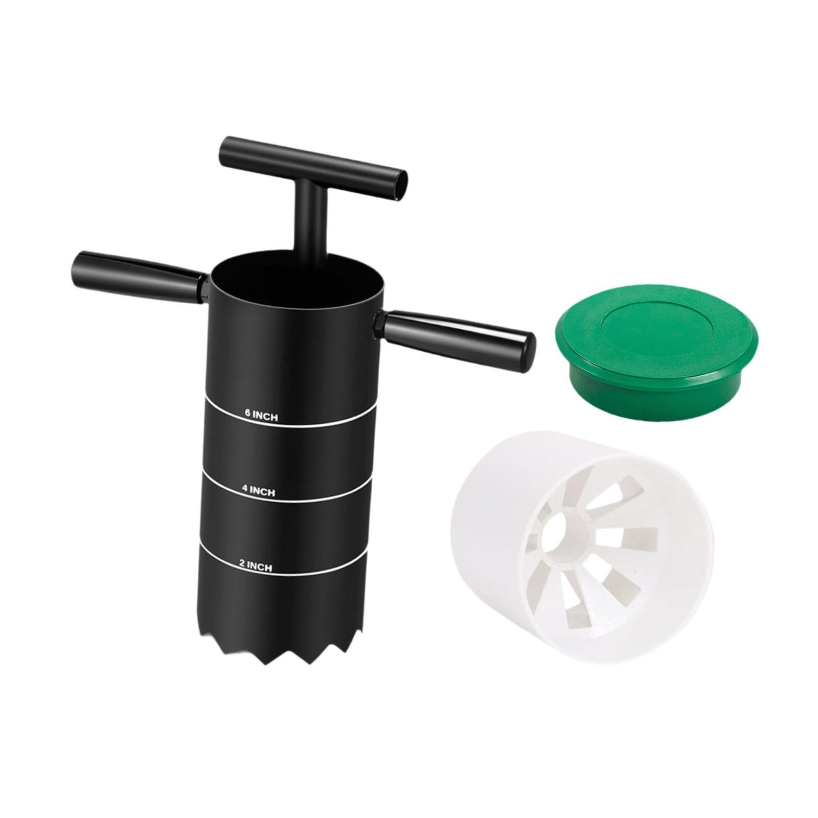 Trous de Coupe Portables, Légers et Faciles à Percer, avec Poignée Détachable pour L'entraînement Au Putting sur La Plage, 4 Pouces Multi Hole