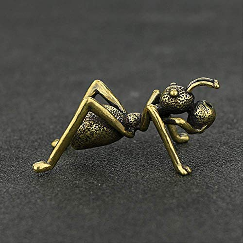 Statue en laiton miniature et accessoire insert encens pour bureau
