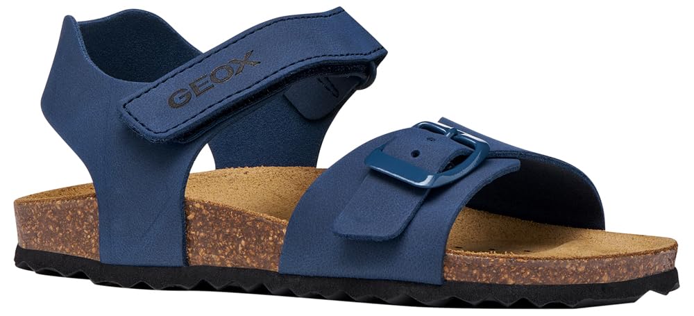 Geox J Ghita Boy B Sandal, DK Blue, 32 EU