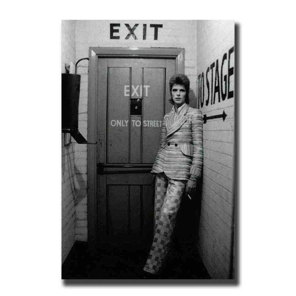 chtshjdtb R.I.P David Bowie English Singer to Stage Vintage Art Posters and Prints Canvas Painting Home Wall Decor -50X70Cm No Frame 1 Pcs