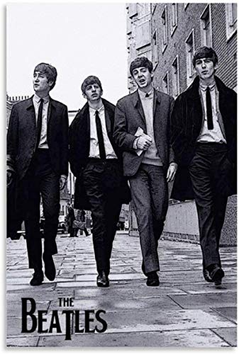 Impression sur Toile 30x50cm sans Cadre The Beatles Forever Affiche et Mur Art Photo Impression Moderne Famille Chambre… - Les Beatles, Paul McCartney, John Lennon, RIngo Starr, George Harrison Impression sur Toile 30x50cm sans Cadre The Beatles Forever Affiche et Mur Art Photo Impression Moderne Famille Chambre…
