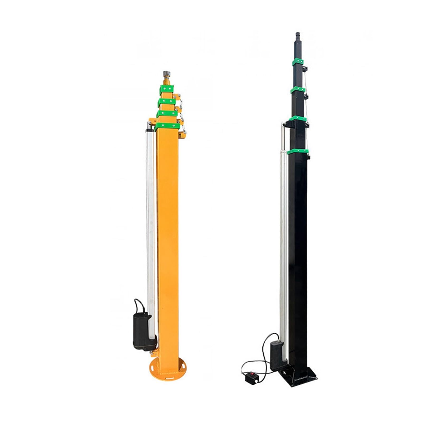 3-10M Manual Winch Crank Telescopic Mast, Aluminum Alloy, for Monitoring Antenna Light Camera(9M)