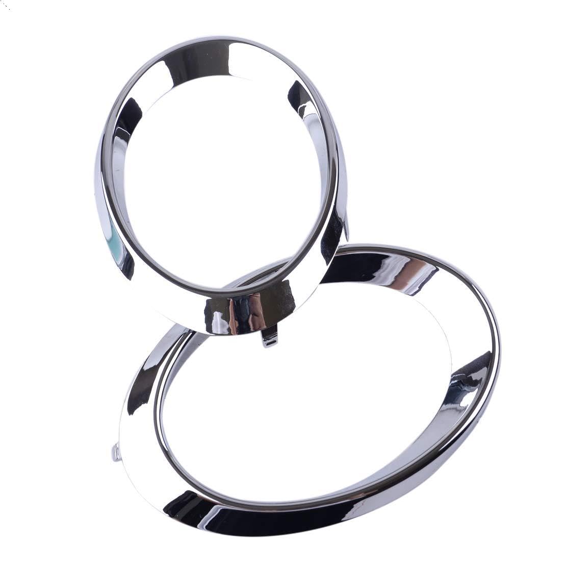 2Pcs Front Fog Light Lamp Cover Trim for Audi Q5 2010-2012