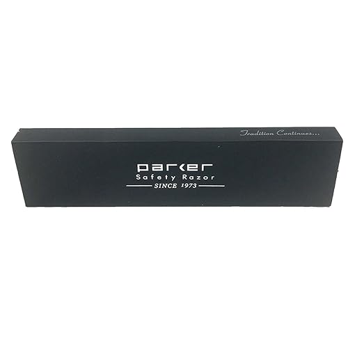 Miniatura 6 de Parker SRW - Maquinilla de afeitar profesional de acero inoxidable con 100 cuchillas de alta calidad - Cuchilla de afeitar recta reemplazable para
