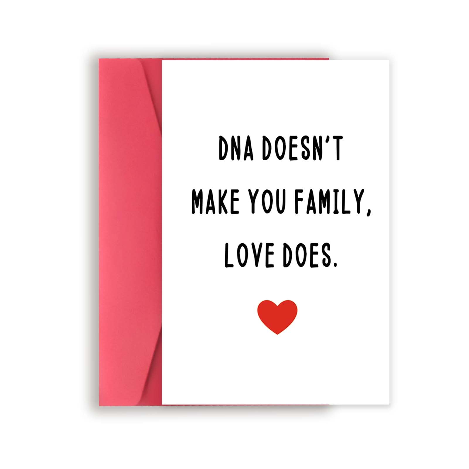 Zyulin Funny Bonus Dad Card for Fathers Day, Fathers Day Gift for Stepdad, Dad Birthday Gifts from Stepdaughter Stepson, Step Father's Day Card, Dna