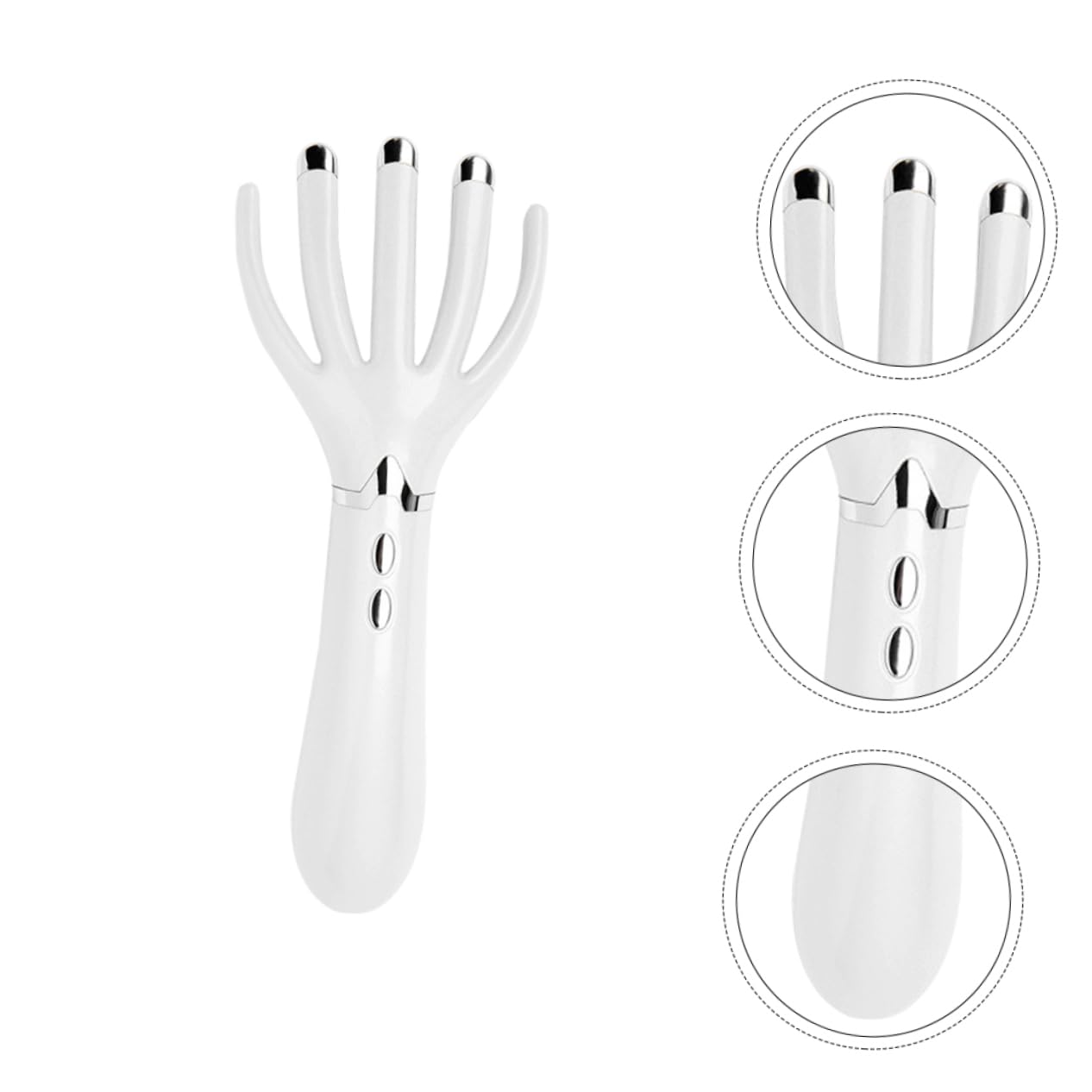 FRCOLOR Peine de Masaje Eléctrico y Vibración Potente para Cuero Cabelludo, Carga Usb, Diseño Ergonómico Adecuado para Relajación en Casa