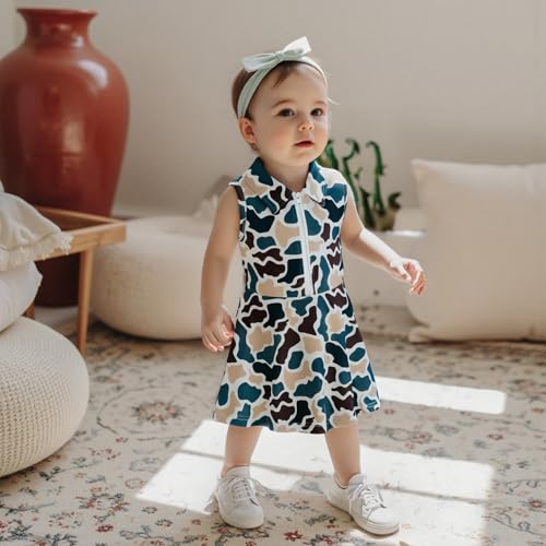 Toddler Baby Girl Dress Kid Polo Dress Girls Golf Cart Outfit