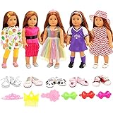 ropa american girl REGALO PARA NIÑAS: una variedad de accesorios diferentes hacen que la novedad para los niños, los niños pueden vestir a las muñecas de acuerdo a sus preferencias enriqueciendo su imaginación. Regale estas muñecas para fiestas infantiles, cumpleaños, fiestas y divertidos obsequios para niñas y adolescentes.