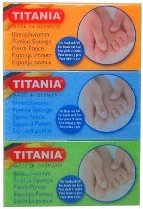 Titania [Retail Packaging]3 PACK Pumice Sponge - Made in Germany