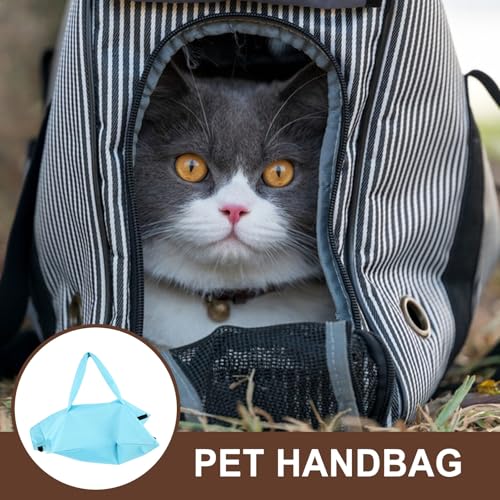 BESTYASH Tragbare Katzentransporttasche aus Oxford Gewebe Atmungsaktiv und Waschbar für Reisen und Outdoor mit Praktischem Schultergurt für Katzen und Welpen – Bild 7