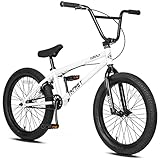 cubsala 20 inch Kids BMX Bike Freestyle Bicycle for 6 7 8 9 10 11 12 13 14 Years Old Boys Girls, White