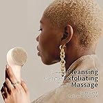 Silicone Face Scrubber, NågraCoola CLIE 2.0 Facial Cleansing Brush, Rechargeable, Waterproof Face Scrub Brush for Cleansing, Exfoliating, Massaging, Electric Facial Exfoliator for Women and Men - Oat - Image 5