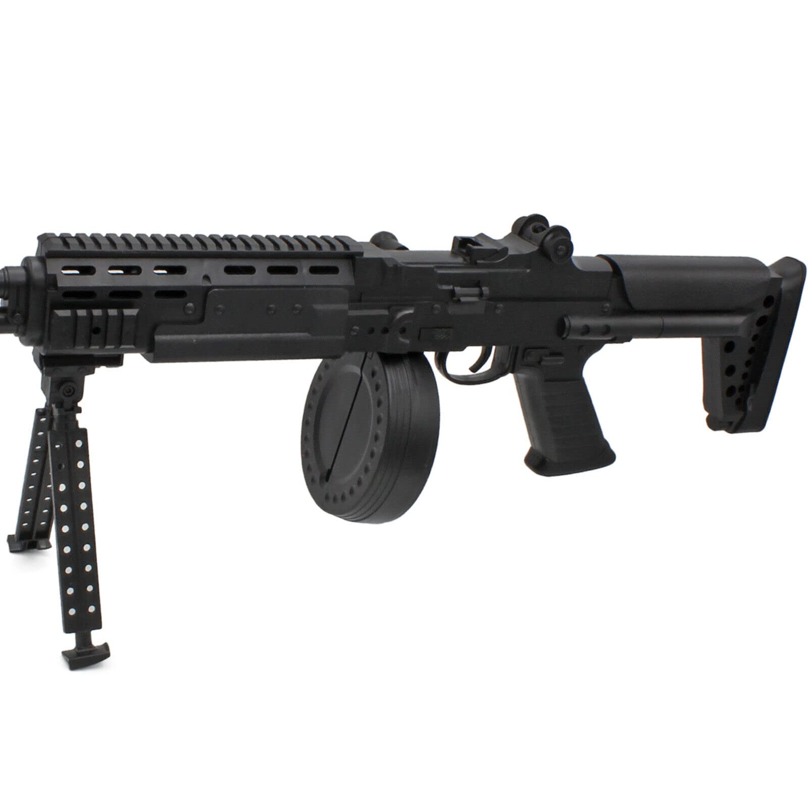 Softair MG PA73 Gewehr Maschinengewehr ABS mit Trommelmagazin Munition &Zweibein