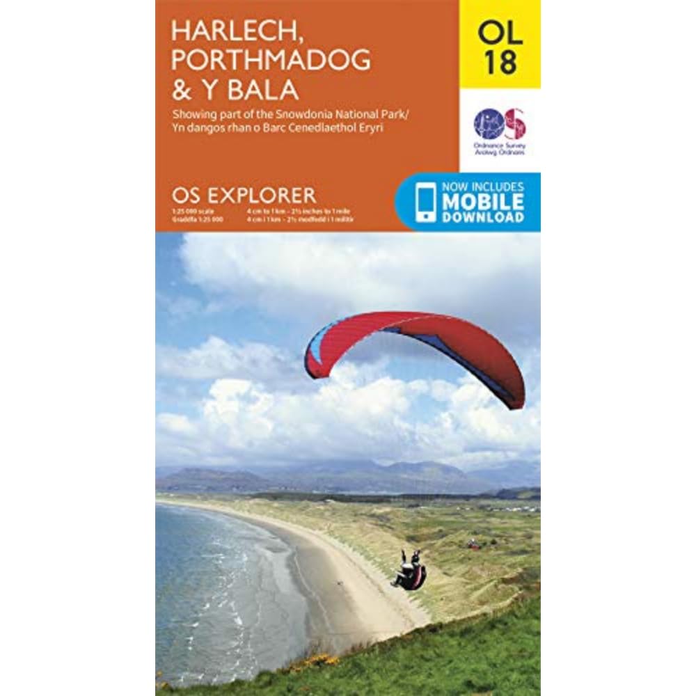 Harlech, Porthmadog & Y Bala Map | Snowdownia National Park / Barc Cenedlaethol