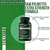Saw Palmetto for Men Prostate Supplements | Prostate Support Supplement for Mens Health | Potent Saw Palmetto for DHT, Urinary and Prostate Health | Over 3 Month Supply Mens Prostate & Hair Vitamins