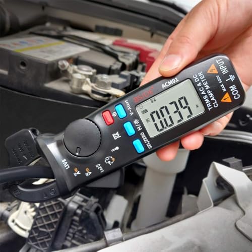 ACM91 クランプ マルチメーター デジタル AC DC 電流 クランプ メーター 真 RMS 自動 範囲 6000カウント 100アンペア ミニメーター 温度 キャパシタンス付き NCV 測定 LoZ ボルト