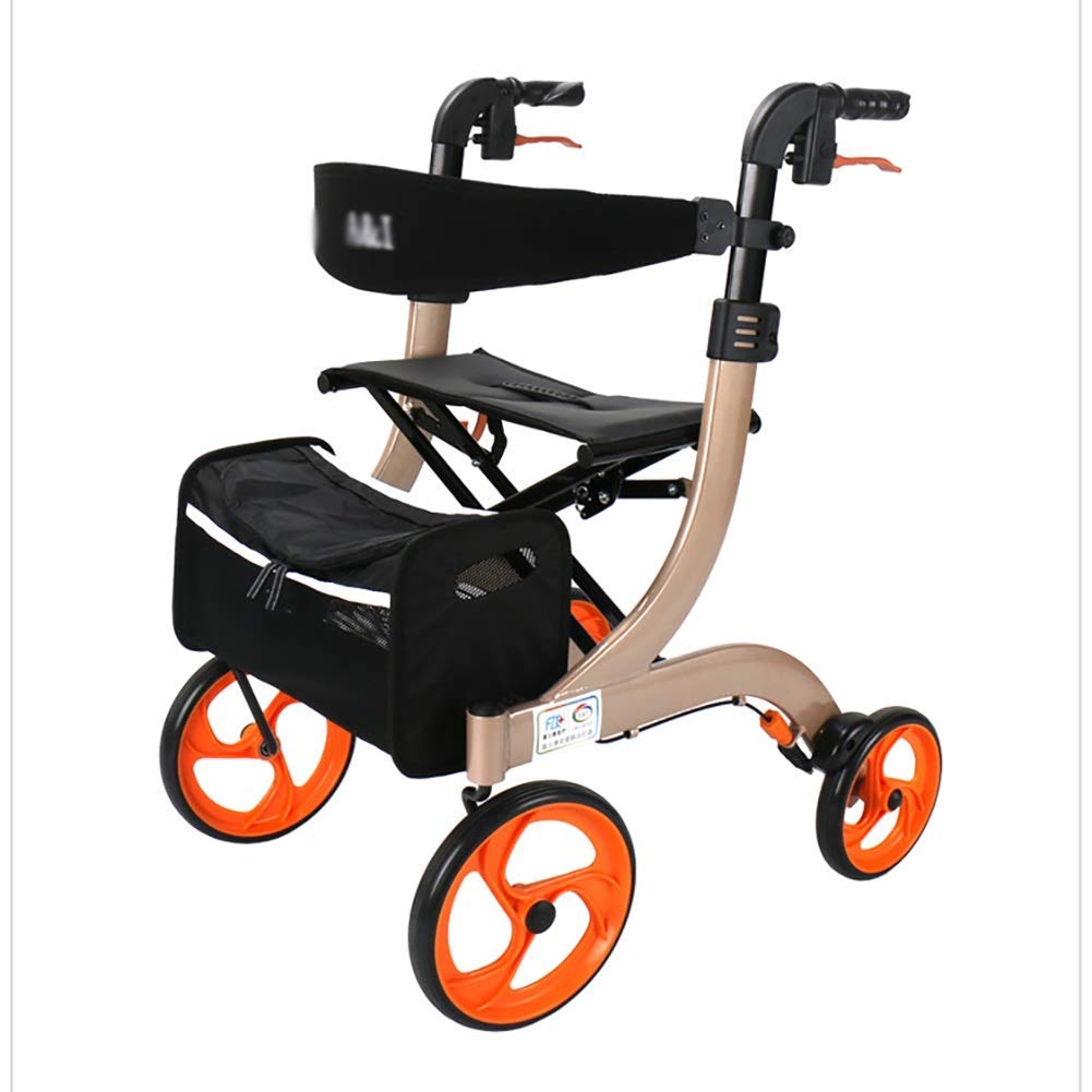 Rama do chodzenia Standardowy chodzik Rollator Rollator chodziki dla seniorów, lekki chodzik z siedziskiem i kółkami Medyczne pomoce do chodzenia Osoby w podeszłym wieku Rolowana rama do chodzenia