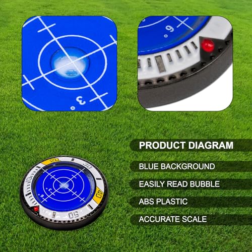 GDSZDDXX Leitor verde de golfe premium, marcador de bola de golfe para colocar verde, marcadores de