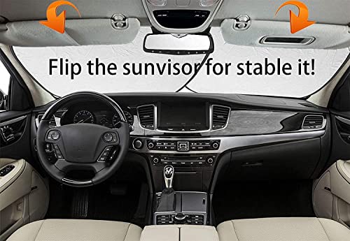 MSD Car Sun Shade Windshield Sunshade Universal Fit 2 Pack, Block Sun Glare, UV and Heat, Protect Car Interior, Image ID: 13534683 Abstract - Image 3