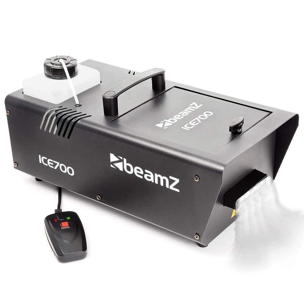 BeamZ ICE700 Máquina de humo de suelo, Máquina de humo bajo, Máquina de niebla de suelo de 700 W, ideal para bodas, pequeños conciertos, eventos, celebraciones, eventos o fiestas de halloween