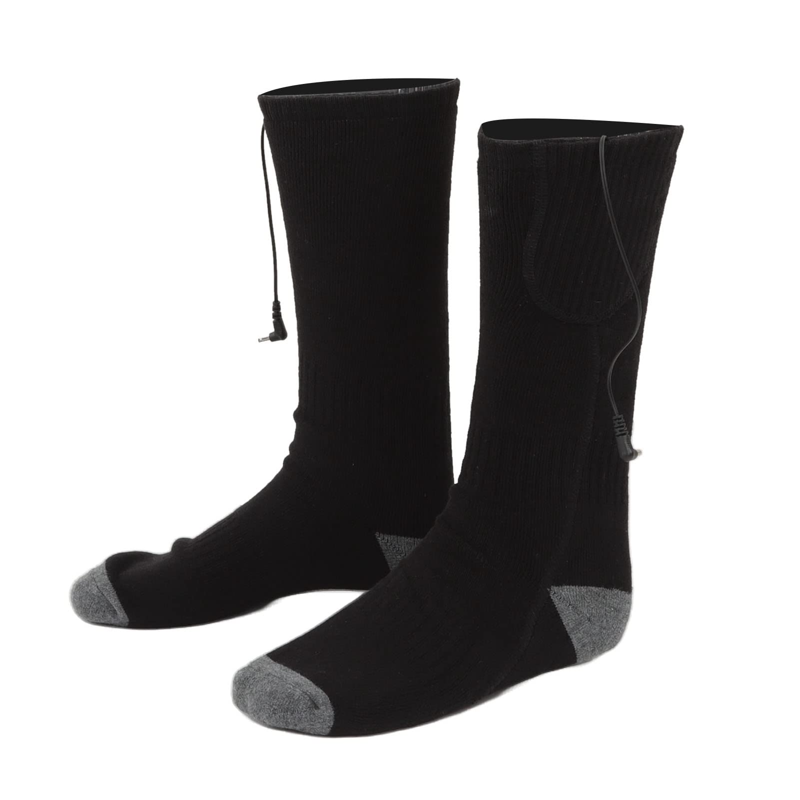 Chaussettes Chauffantes Intelligentes, Bas Chauffants Confortables pour Les Activités Hivernales, Noir, Paquet de 2