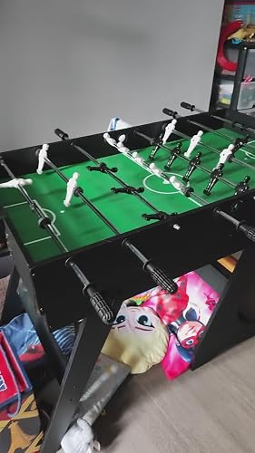 Table De Jeu 2 En 1 Mini Babyfoot Et Hockey Sur Bois - Plateau Pivotant Pour Famille Et Enfants