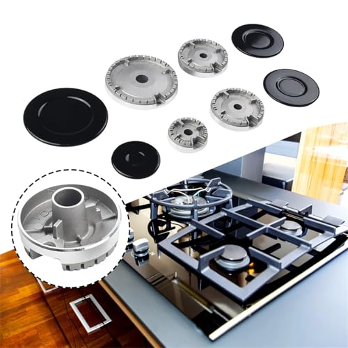 8 pcs Gas Stove Burner Caps Set for Most Stoves