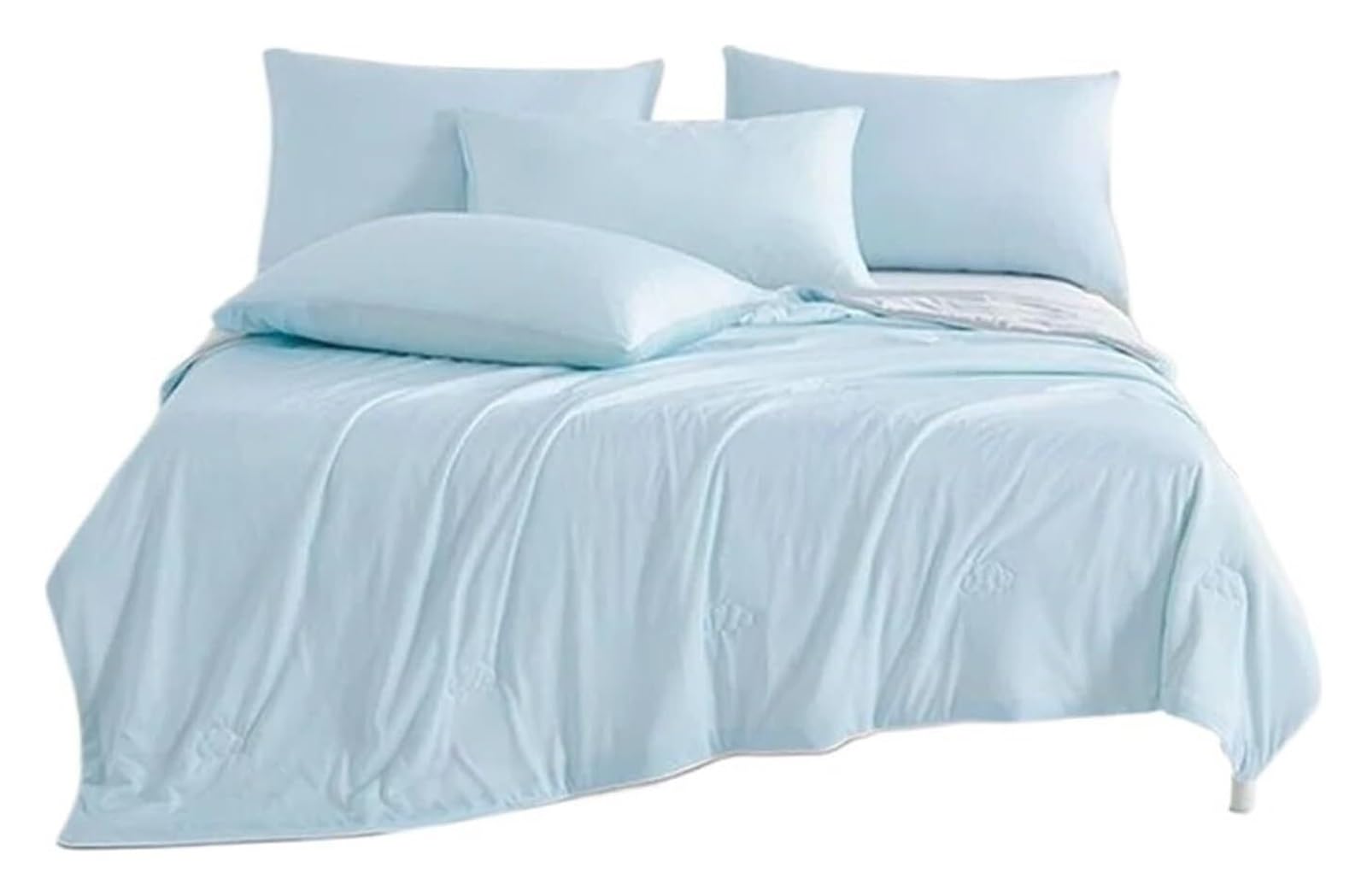 EBzvblxm Cooling Blanket for Summer, Cooling Blanket Summer Cool Quilt Air Conditioned Ice Silk Thin Multicolor Multiple Sizes(Blue,200x230cm)
