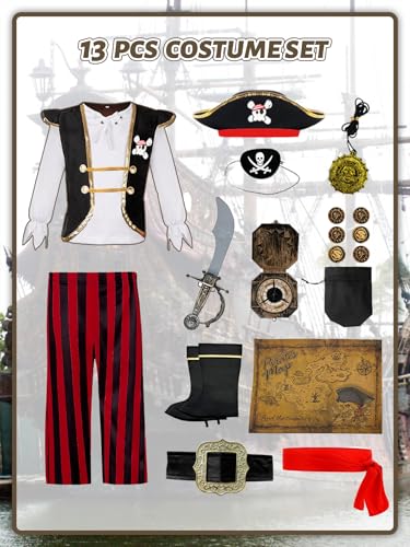 Disfraz de Pirata para Niños con Accesorios miniatura 5