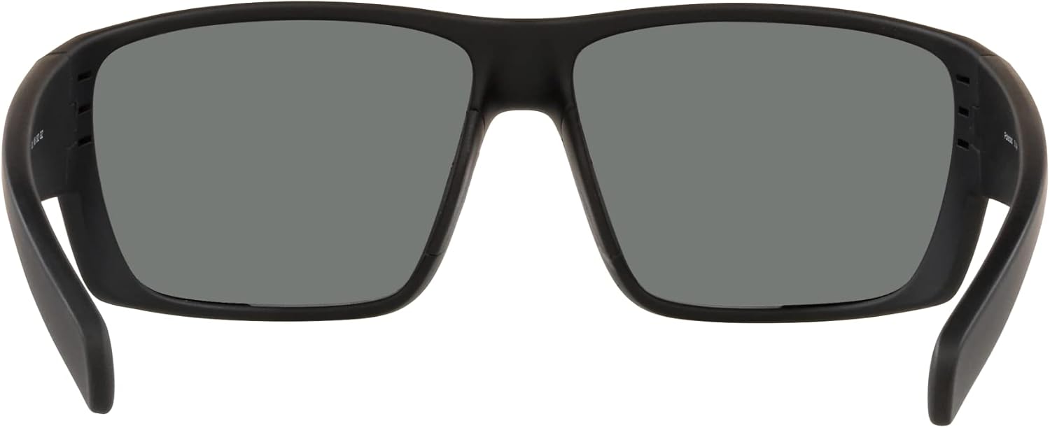 Native Man Sunglasses Matte Black Frame, Green Reflex Lenses, 66MM