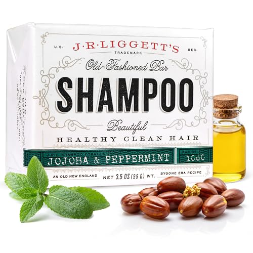 J.R. Liggett Bar Shampoo, Jojoba and Peppermint, 3.5 Ounce