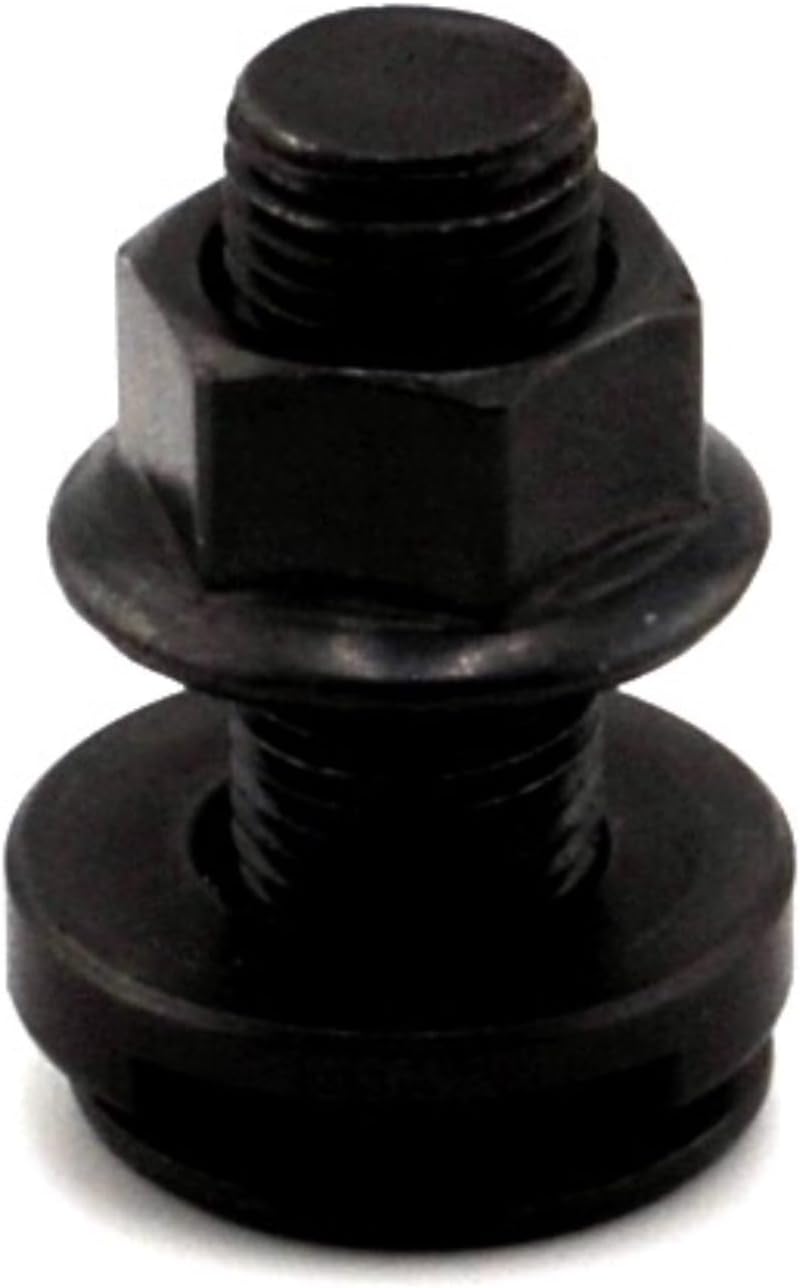 VanEssential L-Track Single Stud Bolt M10 x 1.0 Thread (Metric) 25mm / 1 inch Venture Track Accessory Black- 10 pcs