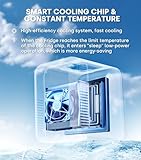 Enventor Mini Fridge 4 Litre/ 6 Can, AC+12V DC Power, Portable Cooler & Warmer for Bedrooms, Home, Car, Travel/Skincare, Cosmetics/Fruit and Drinks, White - Image 4