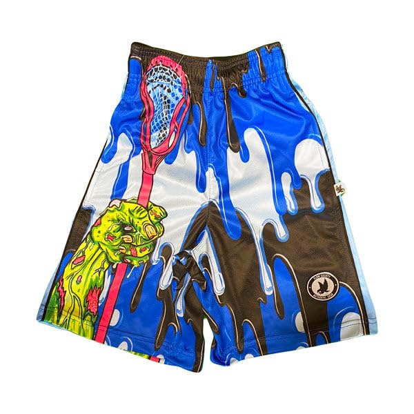 Flow Society Boys Zombie Lax Athletic Shorts Black - Lacrosse - Gym - Athletic Shorts