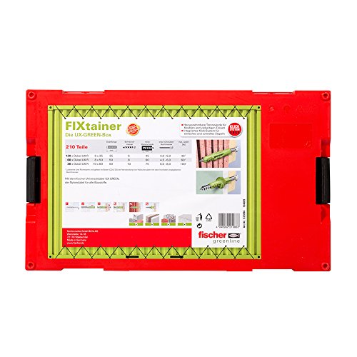 Fischer FIXTAINER - CAJA VERDE UX, PASADOR