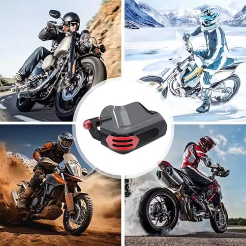 Image of Universal Motorcycle Wind Handguard - Strong & Durable Hand Protector for Bike, Red Smoked Finish, Stylish Design, Long Life, Easy Installation, High Quality Handlebar Shield