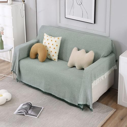 Image of HOKIPO Thick and Soft Sofa Throw Cover 2 Seater, 180 (D) x 230 (L) cm (NEW-AR-4639-N2)