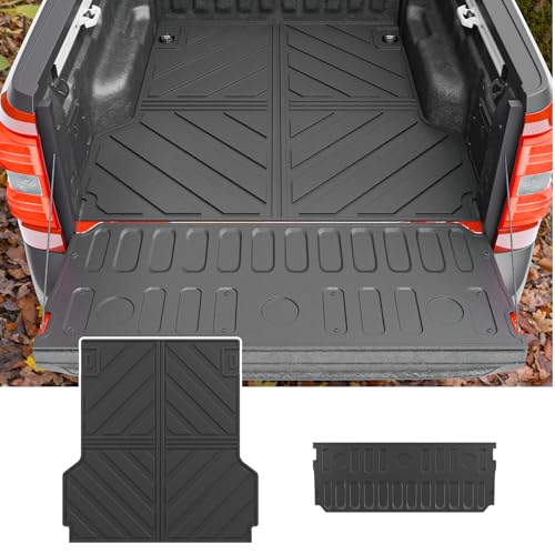 Maxzina Truck Bed Mat Compatible with 2022-2025 2026 Ford Maverick Bed Liner Protector Tailgate Protector Cargo Mat TPE Cargo Linder for 2024 Maverick Accessories (Truck Bed Mat+Tailgate Mat)