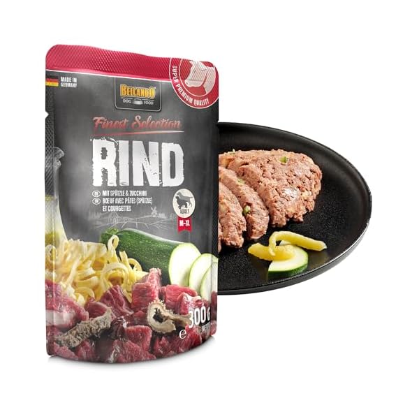 Belcando Frischebeutel [Rind mit Spätzle & Zucchini] | Nassfutter für Hunde | Feuchtfutter Alleinfutter im Einzelportionsbeutel – Bild 5
