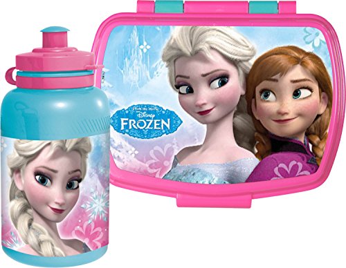 Preisvergleich Produktbild *Frozen* Pausenset. Brotdose Promo und PP Flasche im Geschenkkarton