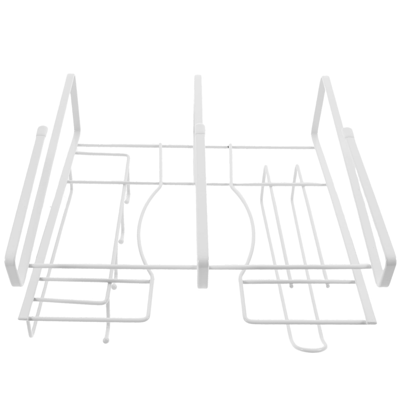 Portataglieri in Ferro Porta Tazze per Cucina Porta Ganci Multiuso Organizer Sottopensile Supporto per Mobile per Ripiano Sospeso